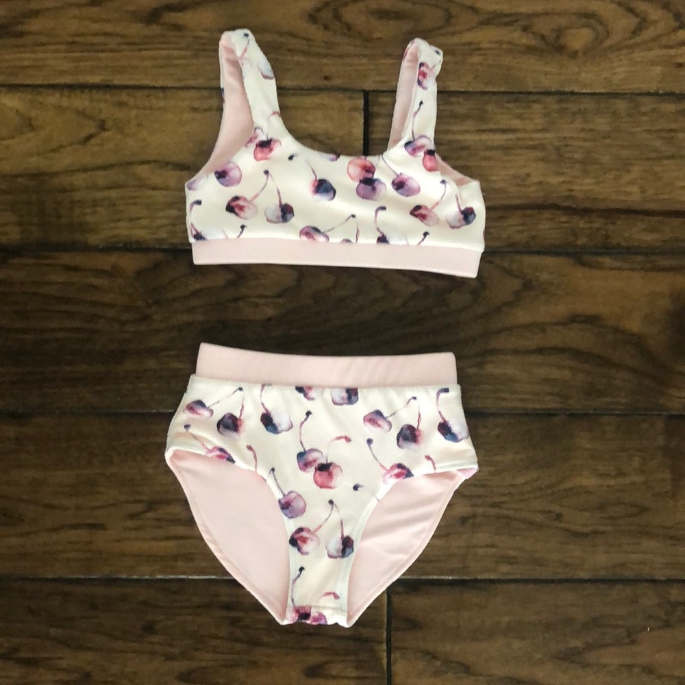 Verrone Swim Cherry High Waisted bikini